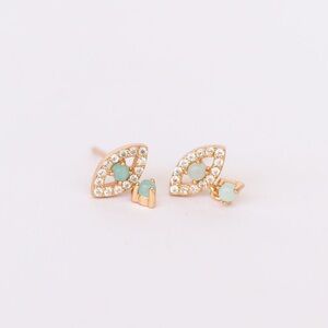 MSRP $40 JAXKELLY Amazonite Evil Eye Drop